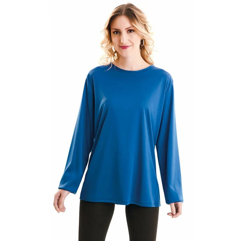 Langarmshirt Blau