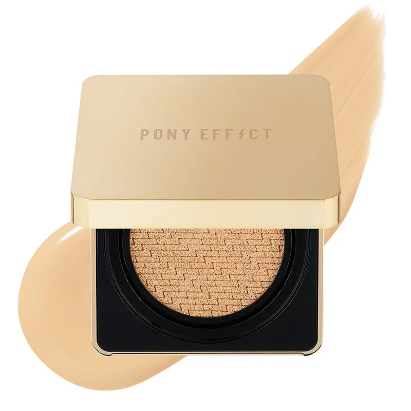 [Self-operated] Korean PONY EFFECT Zhiheng Flawless Cushion Foundation #01 Pink Tone Ivory 15g+15g SPF50+ PA+++ Long-lasting Concealer Upgraded Oil Control