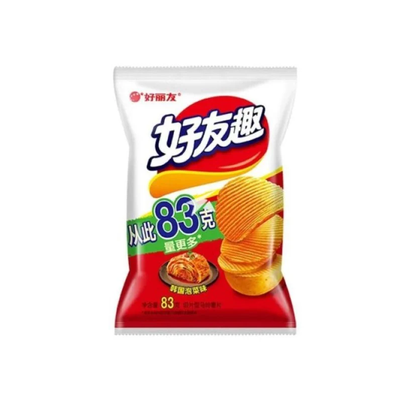 [Self-operated] Korean ORION Friends Fun Potato Chips Kimchi Flavor 83g Snack Puffed Food