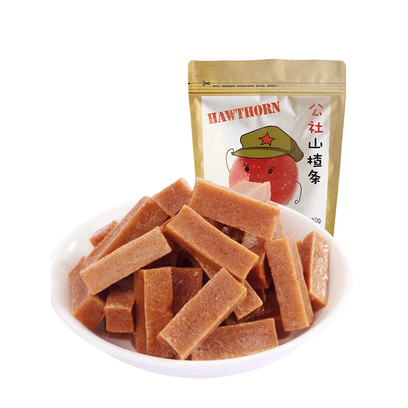 [Self-operated] China YIMENG Yimeng Commune Hawthorn Strips 510g Individually packaged healthy snacks for children without added saccharin
