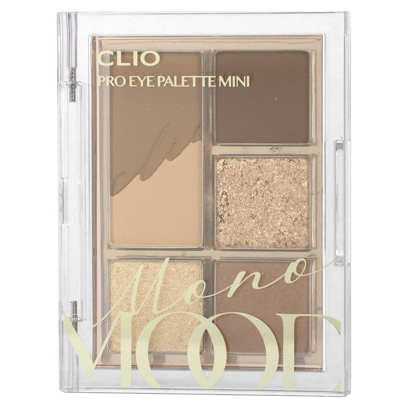 [Self-operated] Korean CLUB CLIO 5-color eyeshadow palette in one set No. 1 Mono Mood soft mood brown matte eyeshadow palette