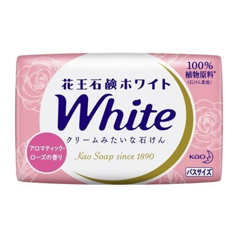 [Self-operated] Japanese KAO Kao White Bath Soap Romantic Rose Fragrance 130g Mild Moisturizing Deep Cleansing