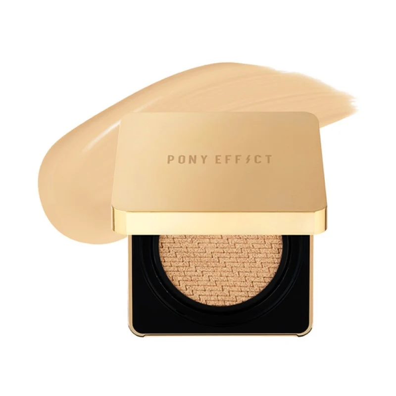 [Self-operated] Korean PONY EFFECT Zhiheng Flawless Cushion Foundation #03 Natural Off-White 15g+15g SPF50+ PA+++ Long-lasting Coverage Upgraded Oil Control