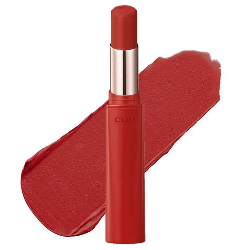 [Self-operated] Korean CLUB CLIO Colorful Silky Long-lasting Lipstick #09 Red Fog Soft Mist Bright Red 4.5g Fog Lip Balm Whitening Moisturizing Lipstick