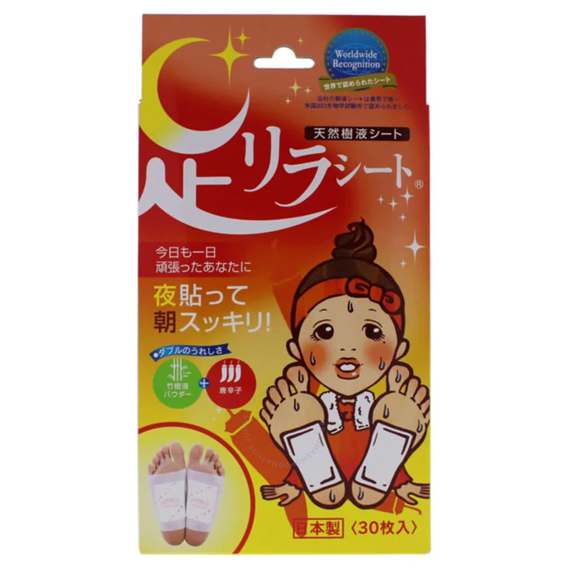 [Self-operated] Japanese ASHIRIRA tree benefit natural tree sap soothes fatigue and detoxifies foot patch Tang Xinzi 30 pieces