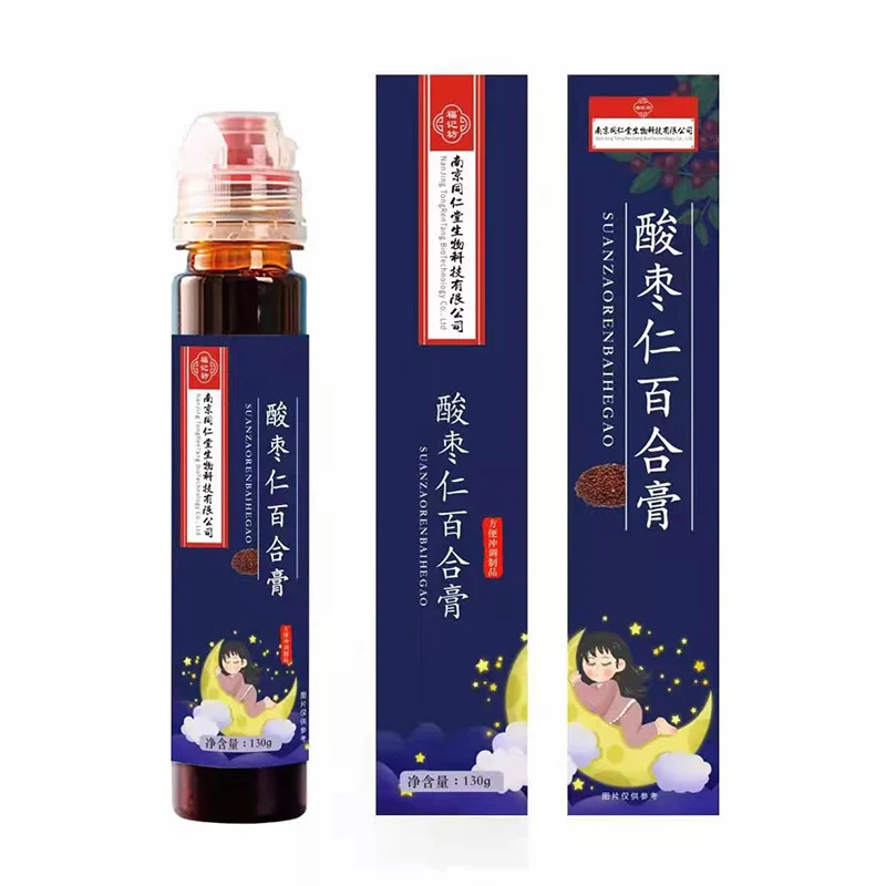 [Self-operated] Tongrentang, Nanjing, China, Ziziphus Seed and Lily Paste 130g, soothes the mind and helps sleep, can easily wake you up, cause dreams and night sweats.