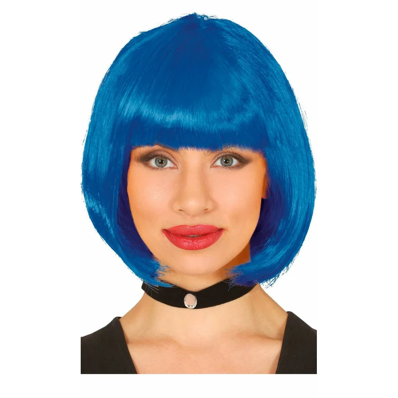 Blaue Bob Perücke Eco