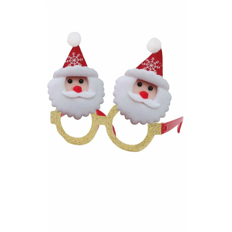Goldige Weihnachtsmann Brille