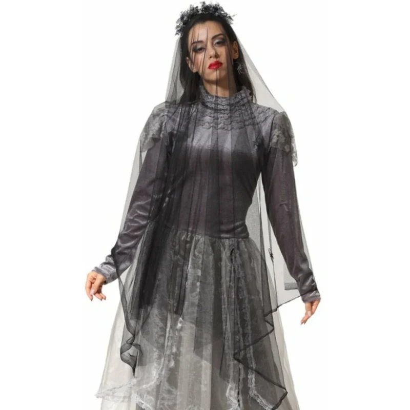 Haarreif Corpse Bride mit schwarzem Schleier
