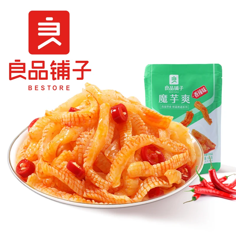 [Self-operated] China BESTORE BESTORE Silk Konjac Spicy Flavor 105g Konjac Snacks Snacks and Snacks