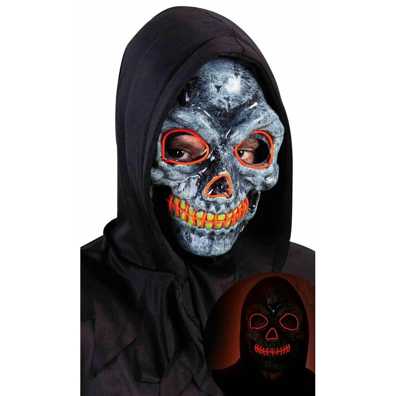 Skelett Maske mit Licht
