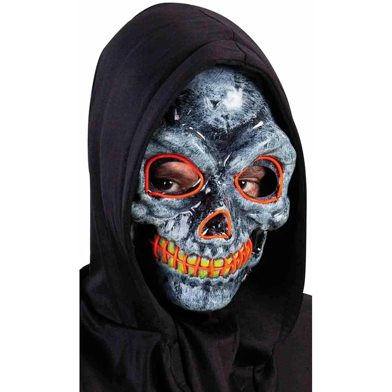 Skelett Maske mit Licht