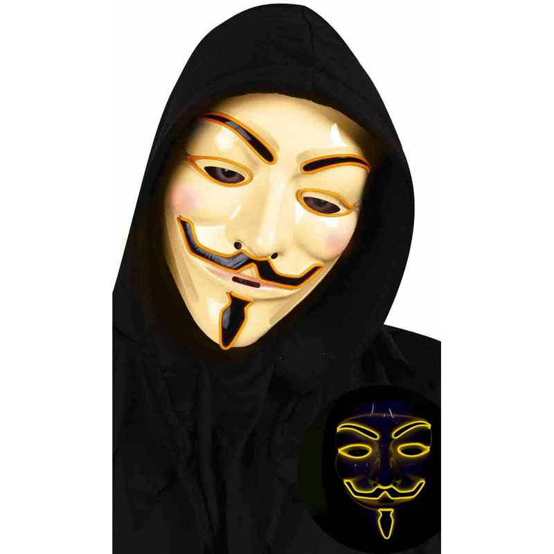 V de Vendetta Maske mit Licht