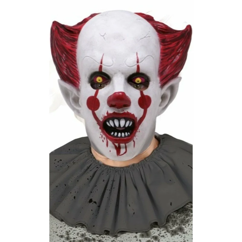 Blutige Clown ES Maske aus Latex