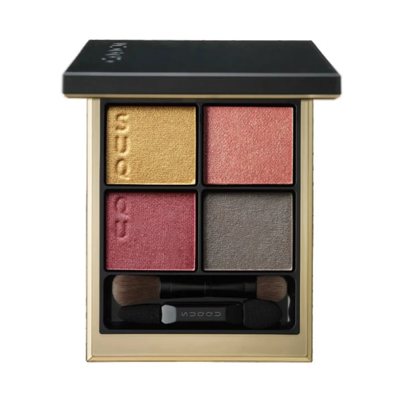 [Self-operated] Japan's SUQQU New Edition Crystal Color Three-dimensional Four-Color Eyeshadow Palette #07 Benisaki