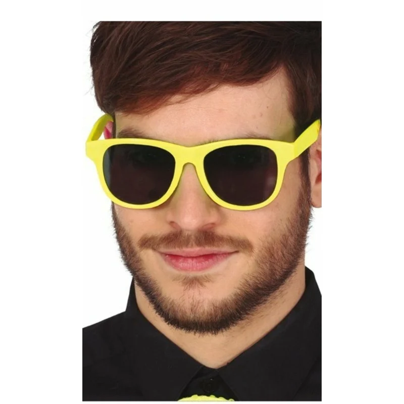 Gelbe Neon Brille