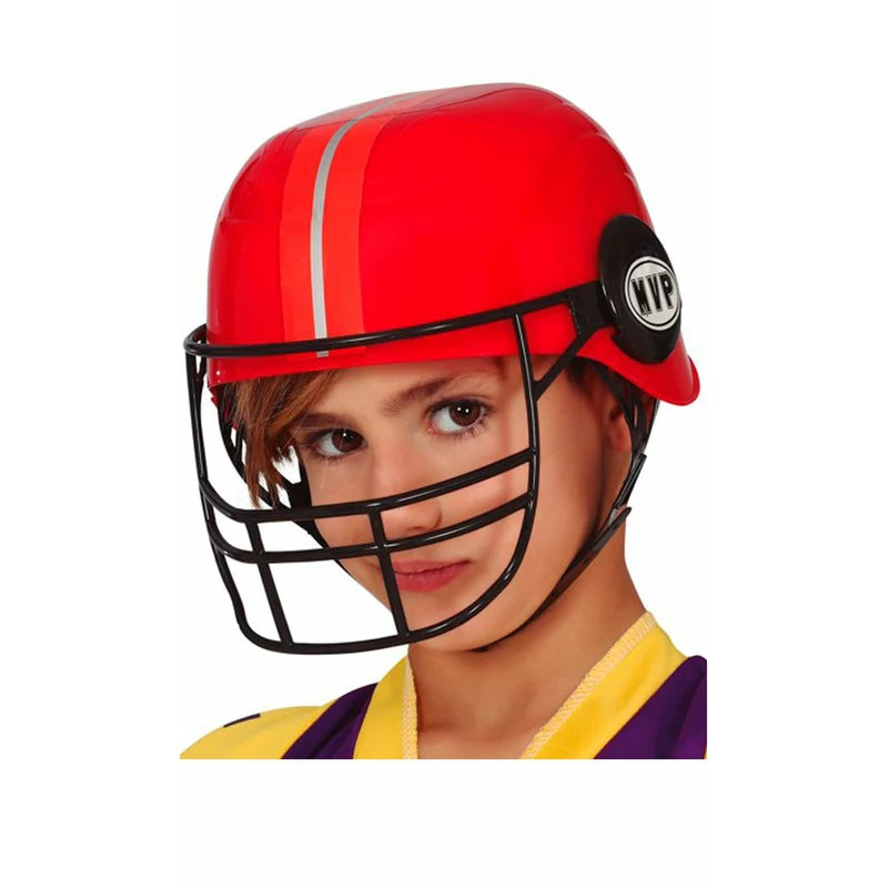 Roter Football Helm für Kinder