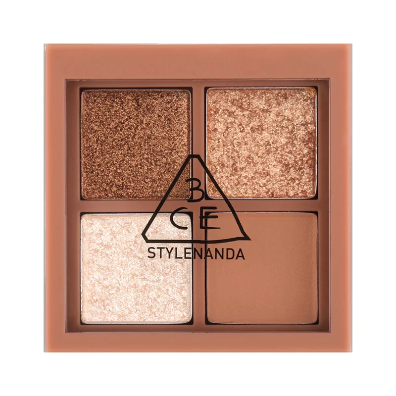 [Self-operated] Korea 3CE Sanxi Jade 4-Color Eyeshadow Palette #CASUAL TALK Cinnamon Black Tea 3.5g Pearlescent Matte Shadow Palette