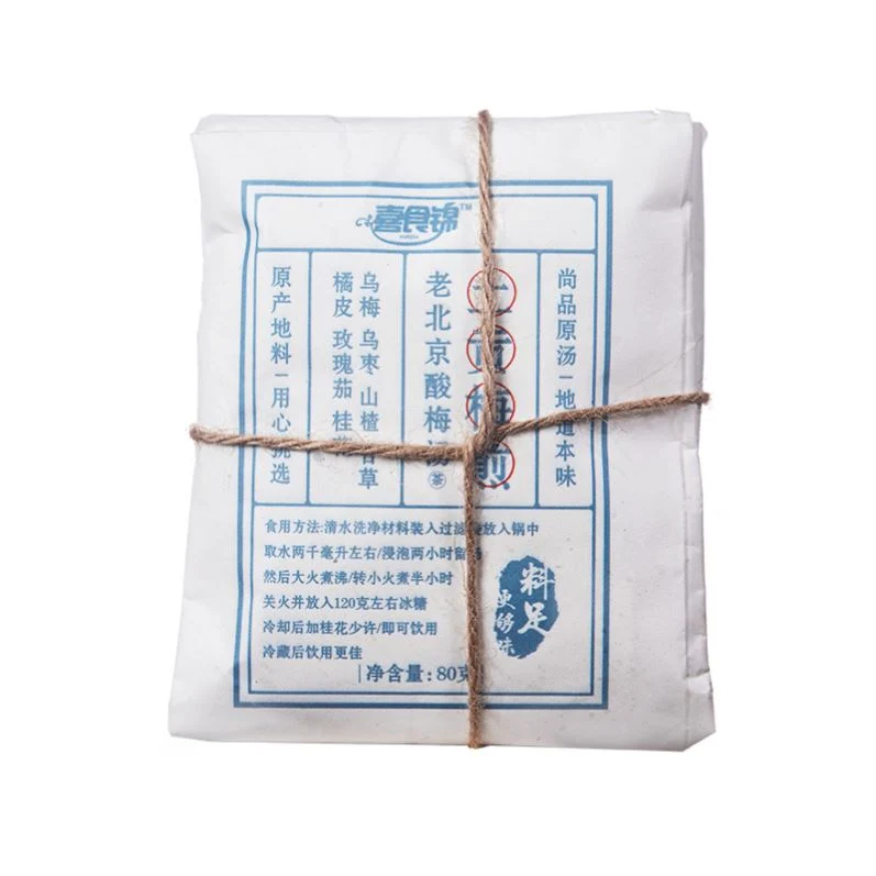 [Self-operated] China Xishijin Old Beijing Plum Decoction 80g Sour Plum Soup Soup Packet