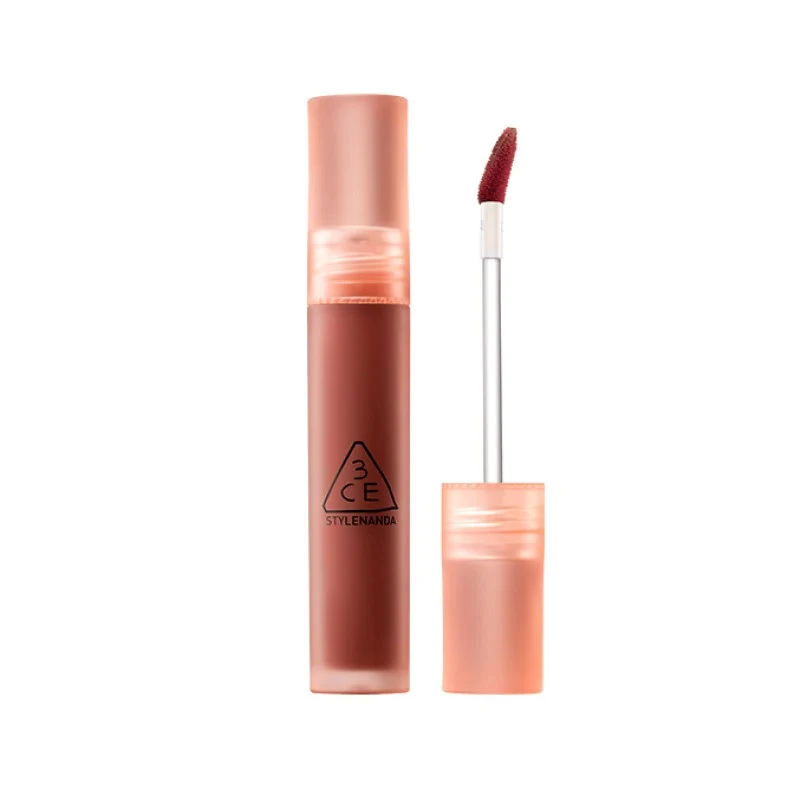 [Self-operated] South Korea 3CE Sanxi Jade Water Mist Lip Gloss 4.6g #Laydown Oolong Milk Tea Vitality Orange Tone Water Glossy Matte Lip Gloss Moisturizing and Long-lasting