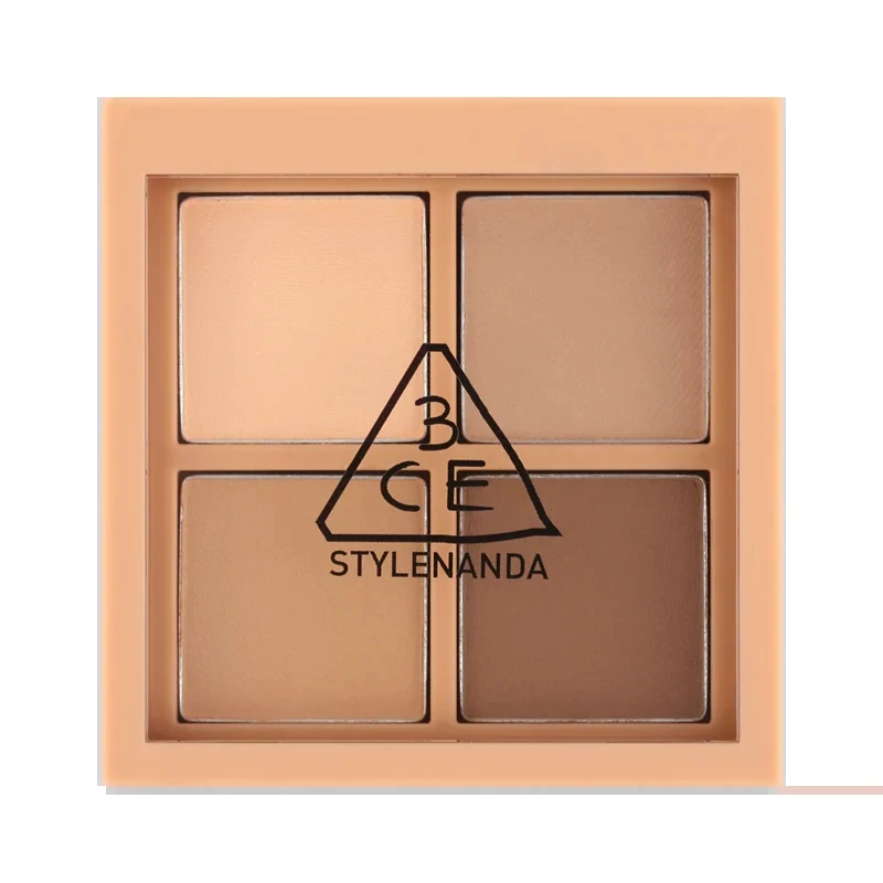 [Self-operated] South Korea 3CE Sanxi Jade 4-Color Eyeshadow Palette #FLAT CALL Oatmeal Latte 3.2g Full Matte Shadow Palette