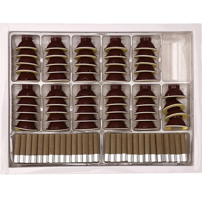 [Self-operated] Chinese RENHE Ai Zhu + acupuncture patches 60 capsules into moxa, aged pure moxa, portable moxibustion fumigation, household portable moxibustion equipment, moxibustion
