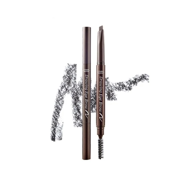 [Self-operated] Korean ETUDE HOUSE Eye Color Natural Eyebrow Pencil #04 Dark Gray Single Insertion Rotating Automatic Eyebrow Pencil Waterproof, Sweatproof, and Smudge-Free