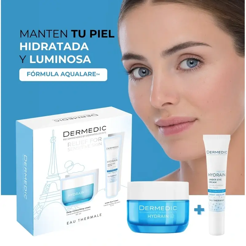 Dermedic Pack Hydrain Deep Moisturising Cream + Eye Contour , 50 + 15 ml