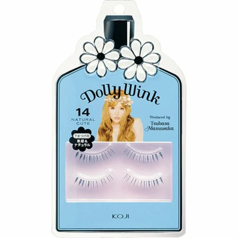 [Self-operated] Japanese KOJI Dolly Wink handmade naturally thick and long false eyelashes No.14