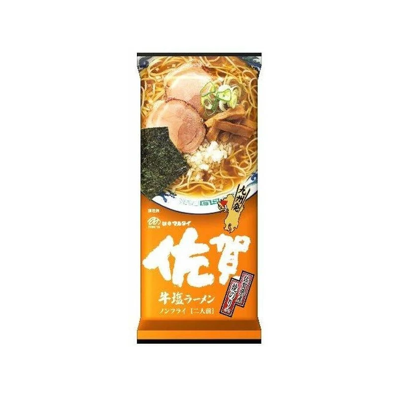 [Self-operated] Japan's MARUTAI Saga salt-roasted seaweed beef bone ramen 2 servings 185g