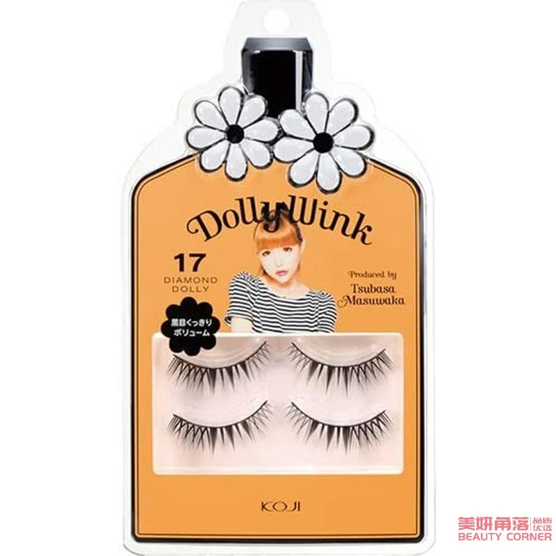 [Self-operated] Japanese KOJI Dolly Wink handmade natural thick and long false eyelashes No.17