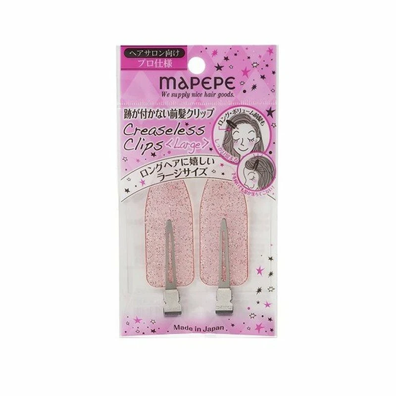[Self-operated] Japanese MAPEPE AKB seamless hairpin bangs hairpin headdress pink transparent 2 pieces