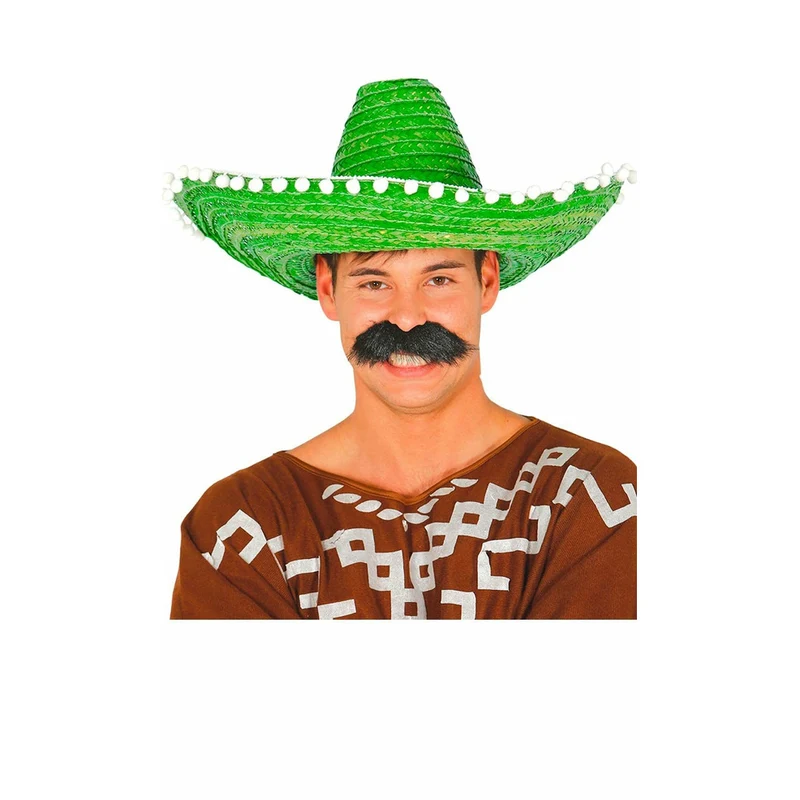 Mexikanischer Strohhut grün