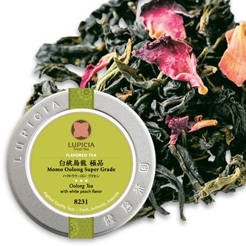 [Self-operated] Japanese LUPICIA Green Bi Tea Garden White Peach Oolong Tea Premium Tea 50g Canned