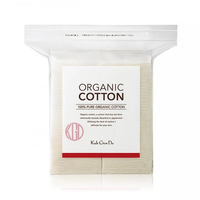 [Self-operated] Japanese KOH GEN DO Jiangyuan Road natural cotton pads 80 pieces, no bleaching, no dyeing, no bleaching, thickened, gentle wet compress to remove makeup