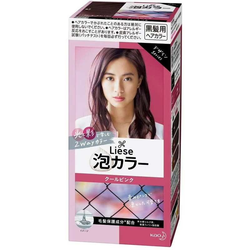 [Self-operated] Japanese KAO Kao LIESE PRETTIA new foam hair dye #光影粉 cool pink single group won the first place in the COSME Awards