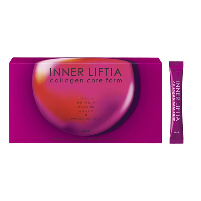 [Self-operated] Japanese POLA INNER LIFTIA Collagen Powder + Iron 90 sticks, peach flavor, beauty powder granules