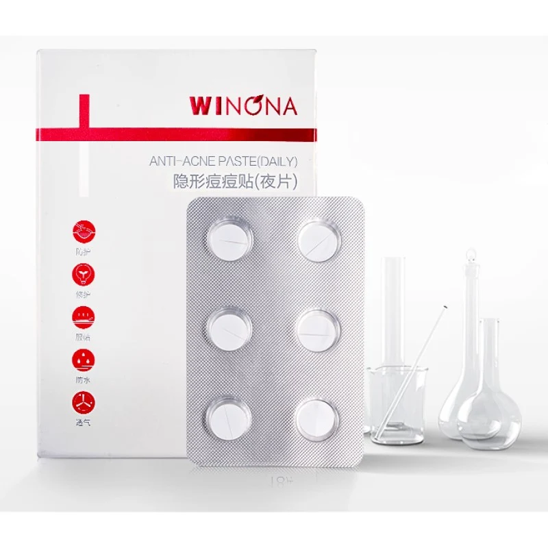 [Self-operated] China WINONA Invisible Acne Patch (night patch) 18 pieces, anti-acne, light mark repair, breathable and light