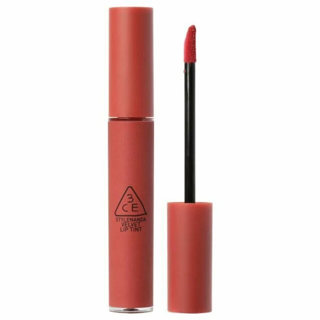 [Self-operated] South Korea 3CE Sanxi Jade Velvet Lip Glaze Red Series #Daffodil Marsala Red/Bean Paste Red