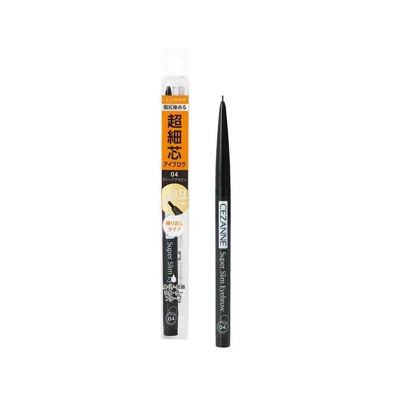 [Self-operated] Japanese CEZANNE 0.9mm ultra-fine core rotating non-sharpening eyebrow pencil 1 piece #04 dark brown 0.02g