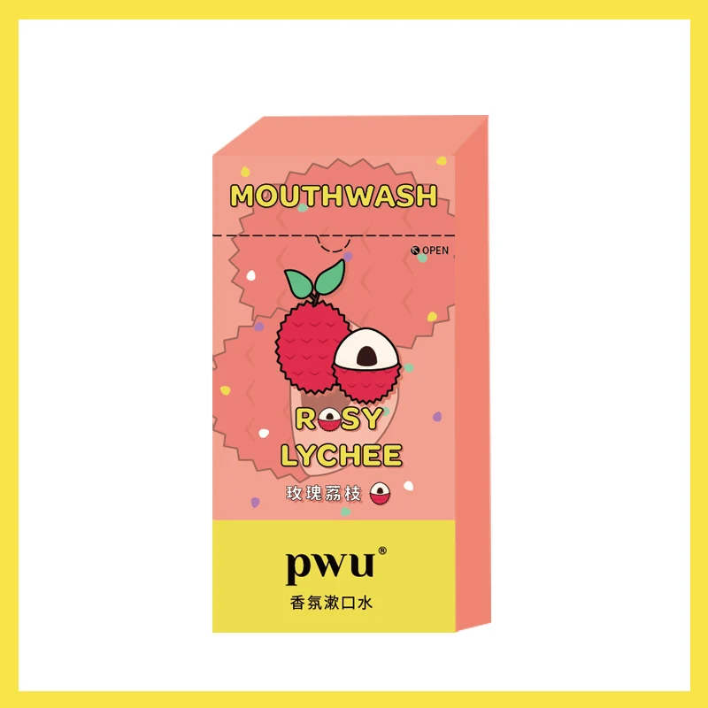 [Self-operated] China PWU Puwudaimei portable disposable mouthwash 12ml*20 pieces, rose lychee