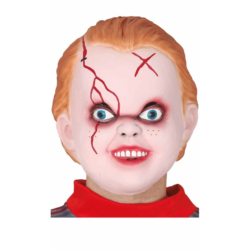 Teufliche Puppe Maske aus Latex
