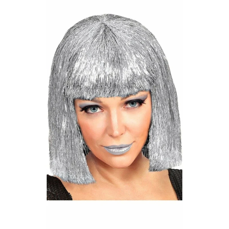 Perücke Silber Midi