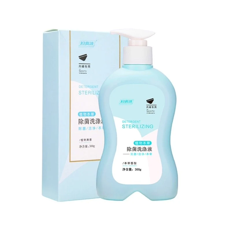 [Self-operated] Chinese RENHE Renhe Fuyanjie plant herbal sterilizing underwear washing liquid 300ml plant herbal fragrance