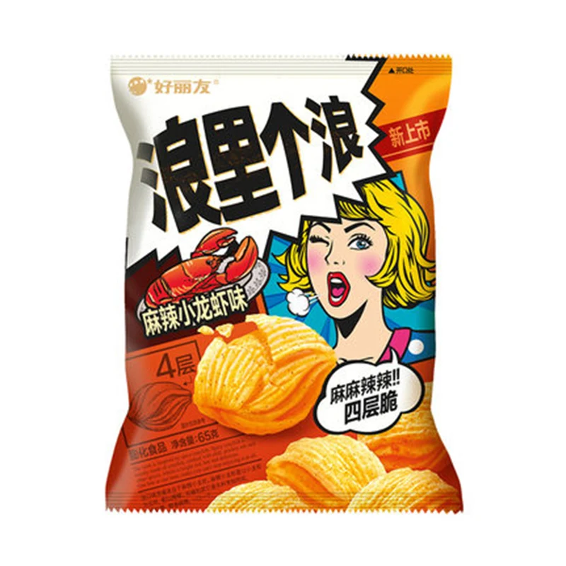 [Self-operated] Korean ORION Langligelang Spicy Crayfish Flavor 65g Snacks