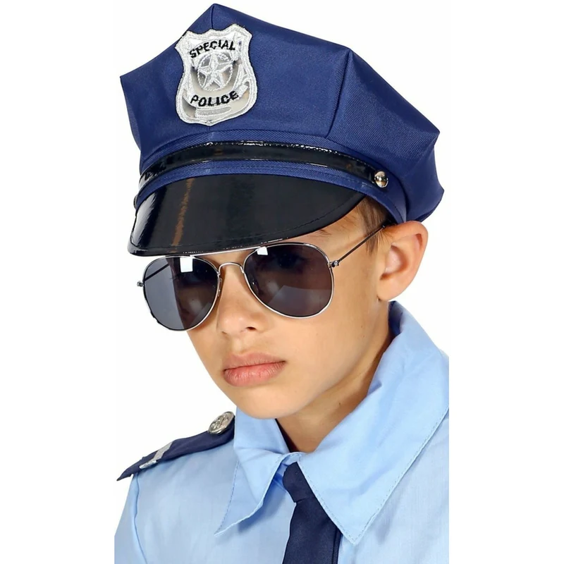 Polizei Mütze Blau für Kinder