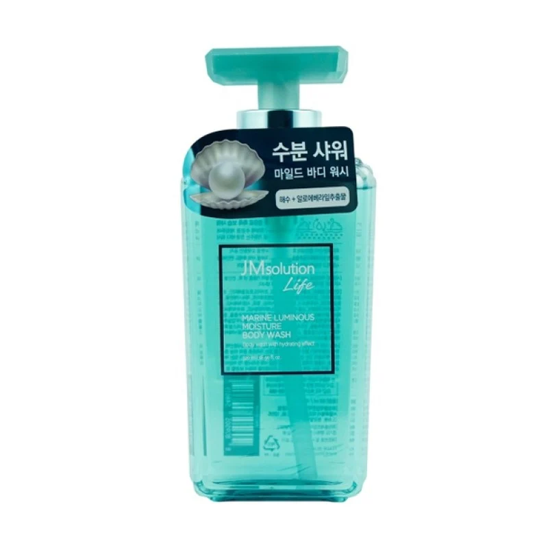[Self-operated] Korean JM SOLUTION Jisiyan Moisturizing and Moisturizing Internet Celebrity Shower Gel 500ml Blue Light Pearl Whitening and Moisturizing Moisturizing Shower Gel