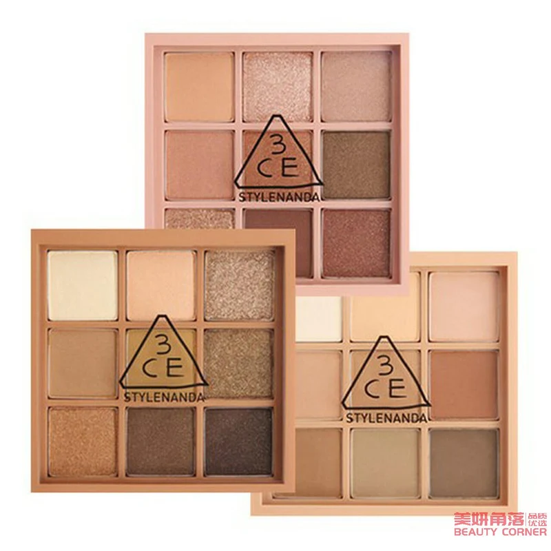 [Self-operated] South Korea 3CE Sanxi Jade MOOD RECIPE 9-color multi-functional eye shadow palette 8.1g OVERTAKE orange brown palette