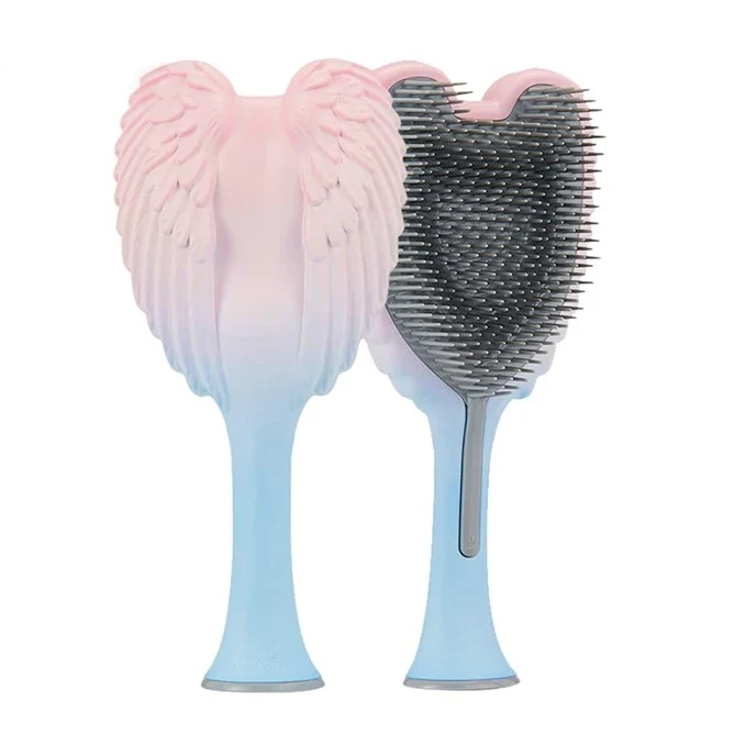 [Self-operated] British TANGLE ANGEL Angel Massage Hair Comb, Angel Comb, Medium Size, 1 Pack, Gradient Powder, Beauty, Smooth Hair, Anti-hair Loss, Antistatic, Angel Comb, Massage
