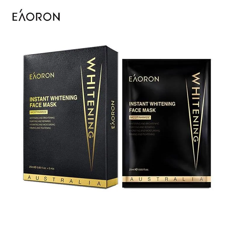 [Self-operated] Australian EAORON Hydrating Needle Rapid Whitening Black Mask 25ml × 5 pieces